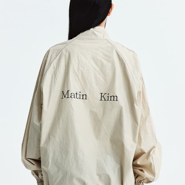 (OS)마뗑킴 22AW 코팅 점퍼 아이보리