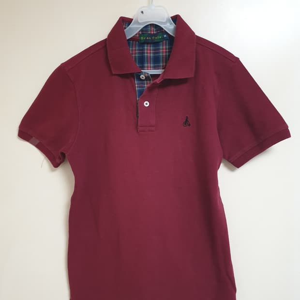 [여성] 빈폴 여성 버건디 카라티 M