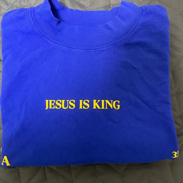 칸예 JIK Jesus Is King 숏슬리브 L 새상품