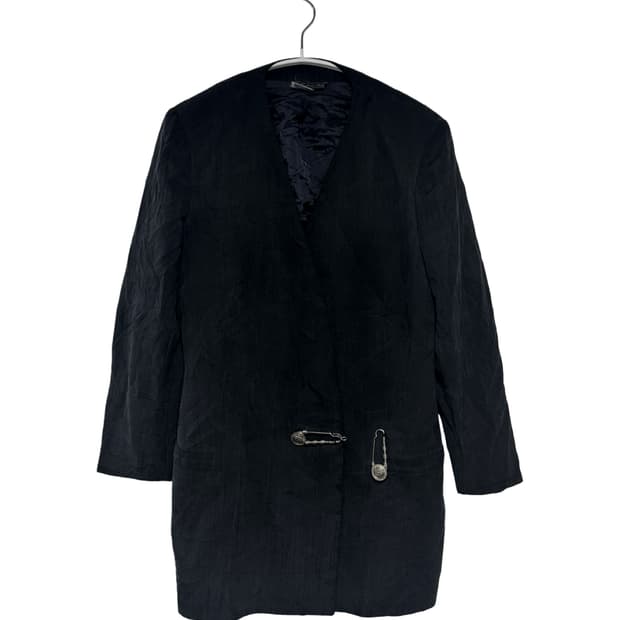 베르사체 논카라 은장 핀 블레이저