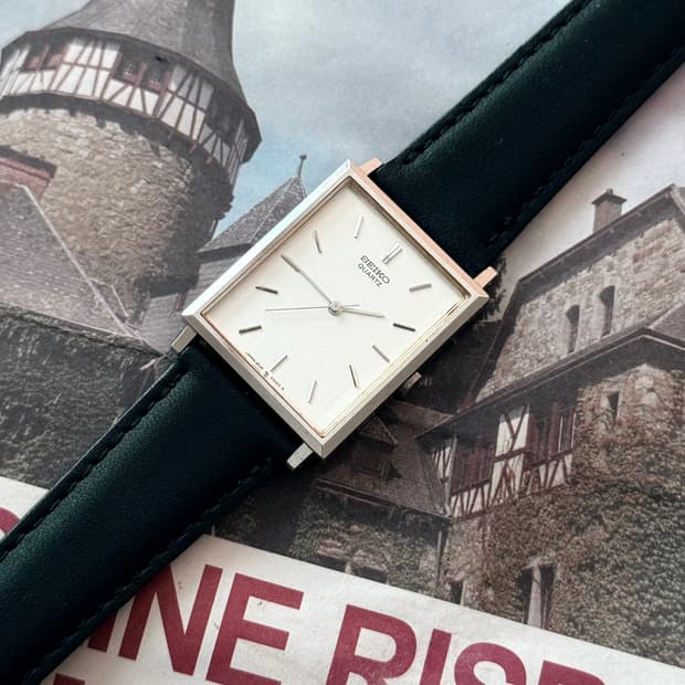 세이코 Seiko 쿼츠 스퀘어 탱크