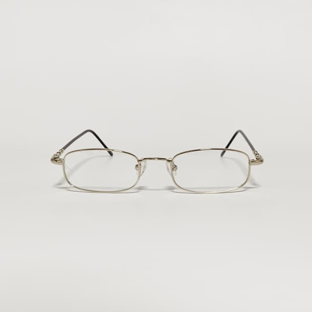 992 데드스탁 빈티지 안경테 슬림 풀메탈 골드 직사각형 남녀공용 픽키