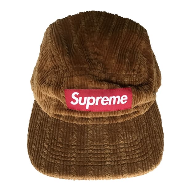 슈프림 코듀로이 박스로고 캠프캡