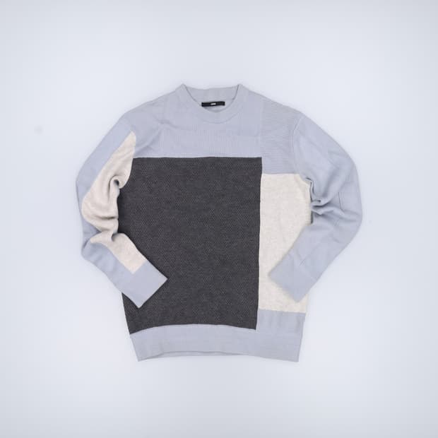 95 한섬시스템 배색 니트 0330H1