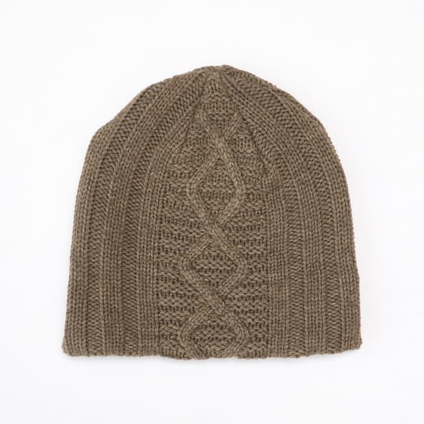 (네고가능)해칭룸 자카드 빅비니 카키 Jacquard Big Beanie
