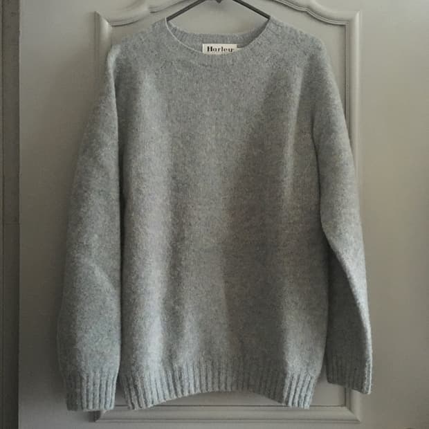 할리오브스코틀랜드 쉐기독 니트 L