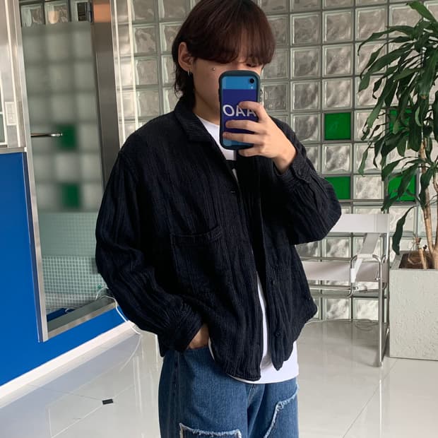 레이지 셔츠 자켓 lazy shirt
