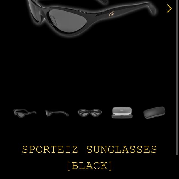 Corteiz 코르테이즈 CRTZ 선글라스 블랙