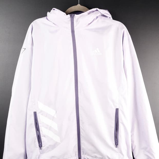 아디다스 연보라색 바람막이