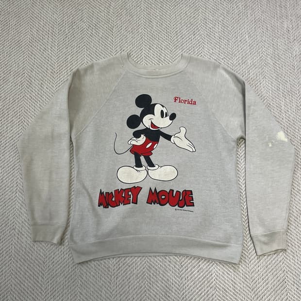 8~90s sherry 미키마우스 플로리다 스웻서츠 