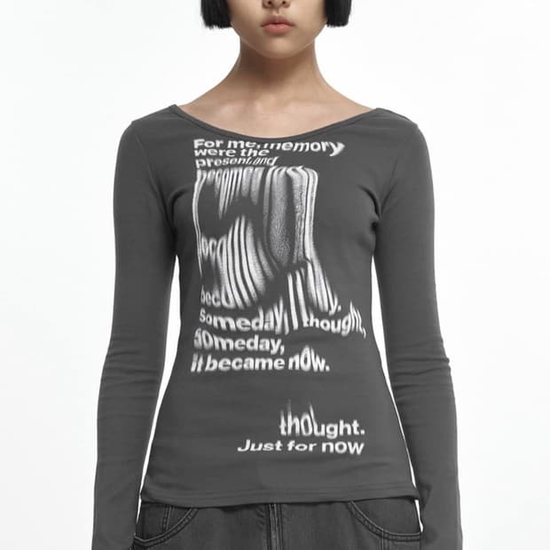 나체 슬림핏 롱슬리브