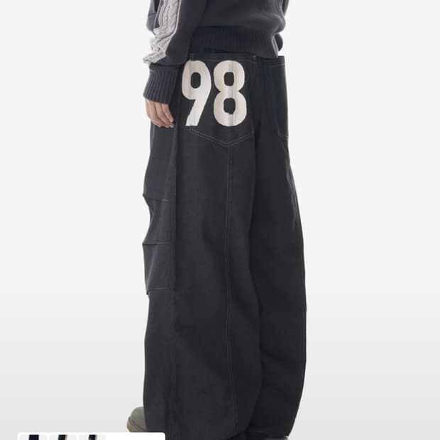 아캄 98 데님팬츠 블랙 1사이즈