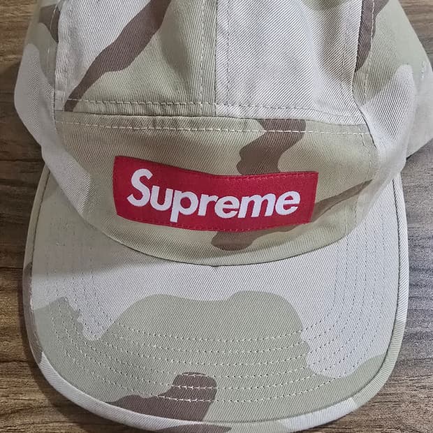 슈프림 워시드 치노 트윌 캠프캡 데저트 카모 24SS