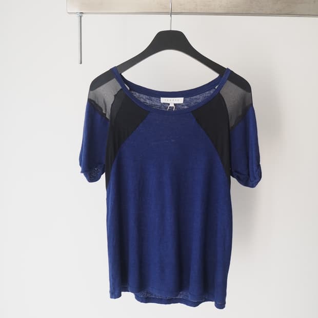 SANDRO PARIS linen top 