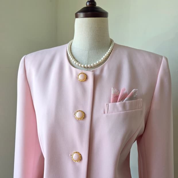 핑크 금장 자켓