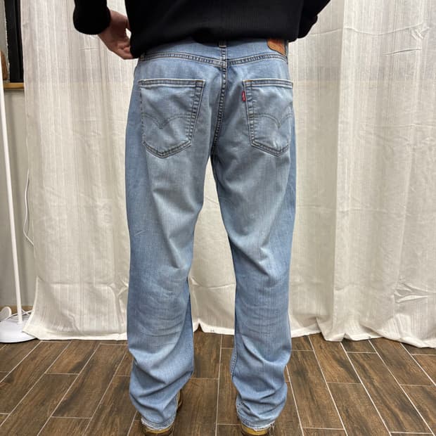 빈티지 리바이스 511 라이트워시 데님 청바지 