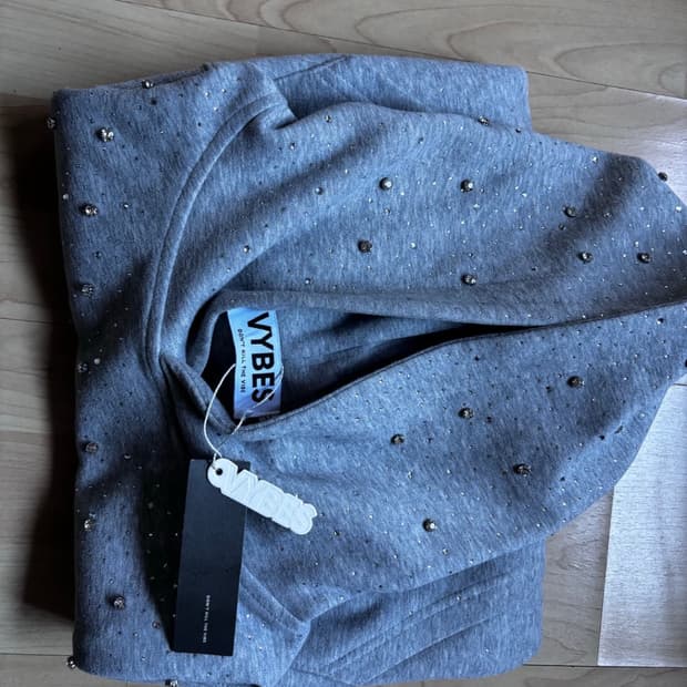 vybes 후드티 회색