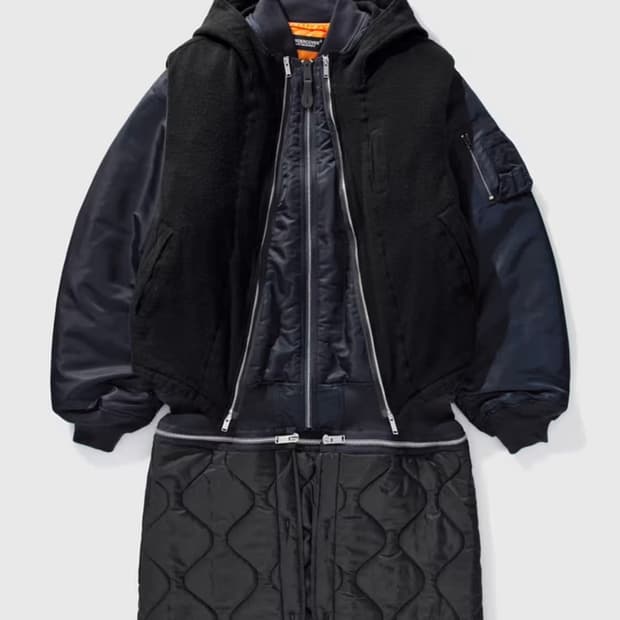 21aw 언더커버 알파인더스트리 축융 울 도킹 ma-1