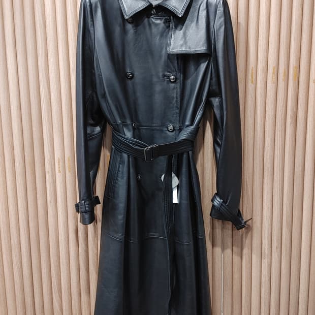 무배) Eole de Paris 빈티지 양가죽 트렌치코트 - XS/S