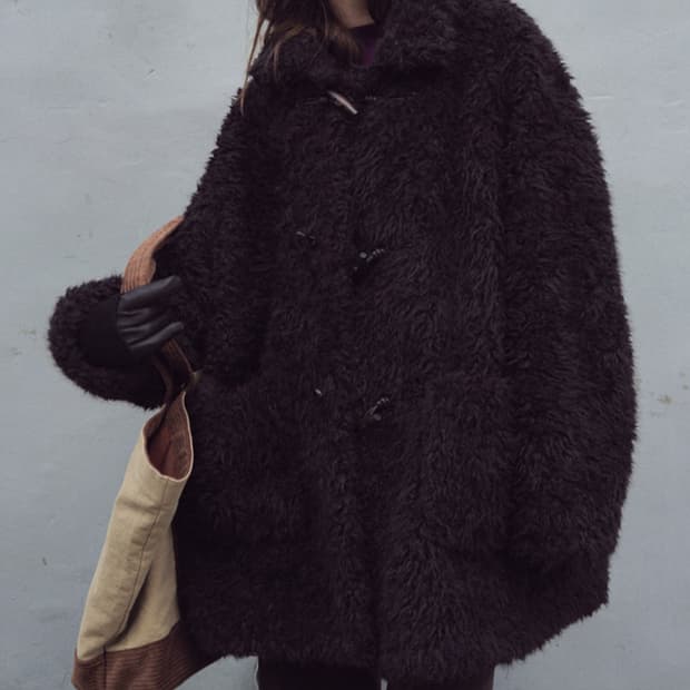 CITTA 씨타 토글 퍼 코트 퍼자켓