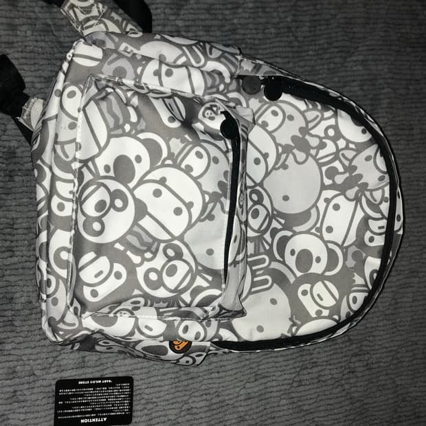 베이프 베이비마일로 백팩 화이트 M