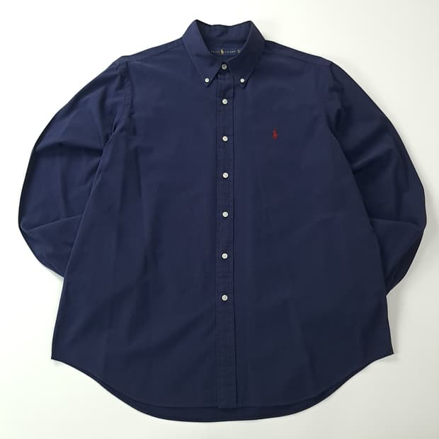 CK524 XL 폴로 90s 버튼다운 로얄네이비 셔츠 남방