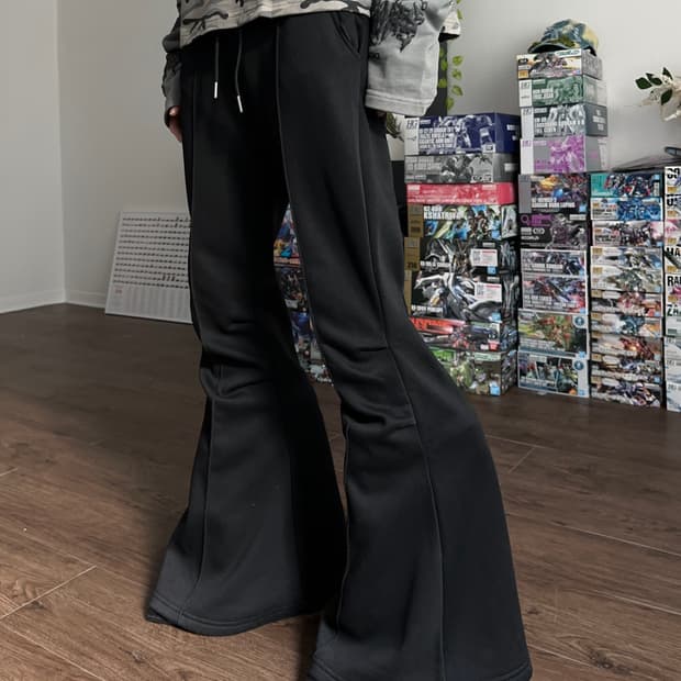 Meimeixuan 머메이드 부츠컷 스웻 팬츠