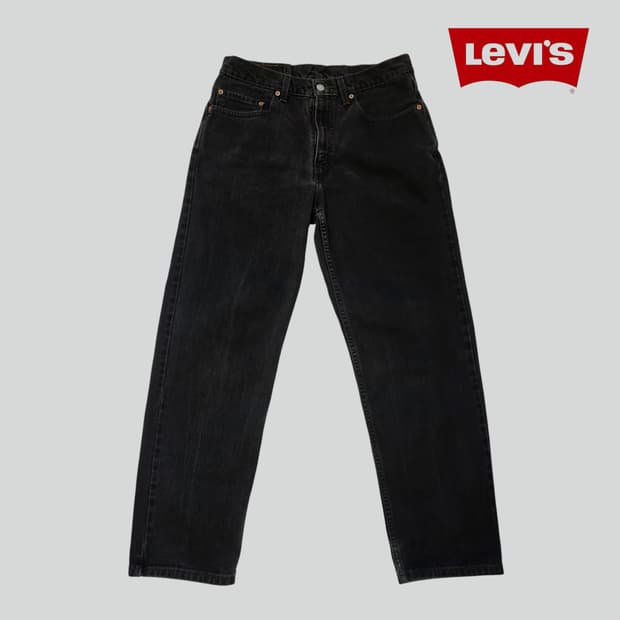 [W33L30]리바이스 550 블랙 데님 팬츠