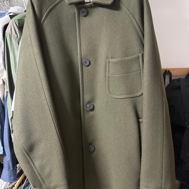 도큐먼트 울멜톤 카키 코트 XL 새상품