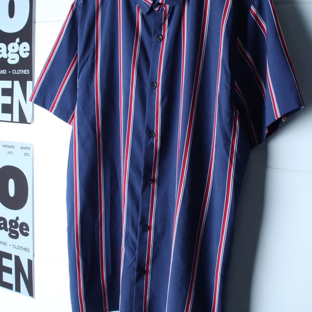 (XL) 브랜드빈티지 반팔 카라 티셔츠 USA 셔츠 남방-H36295