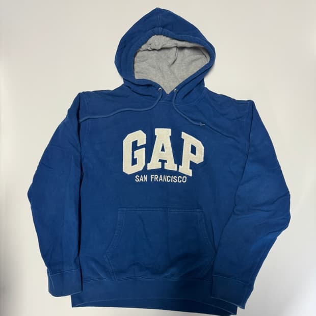 Gap 갭 빅 로고 시그니처 블루 후드티 L ~ XL