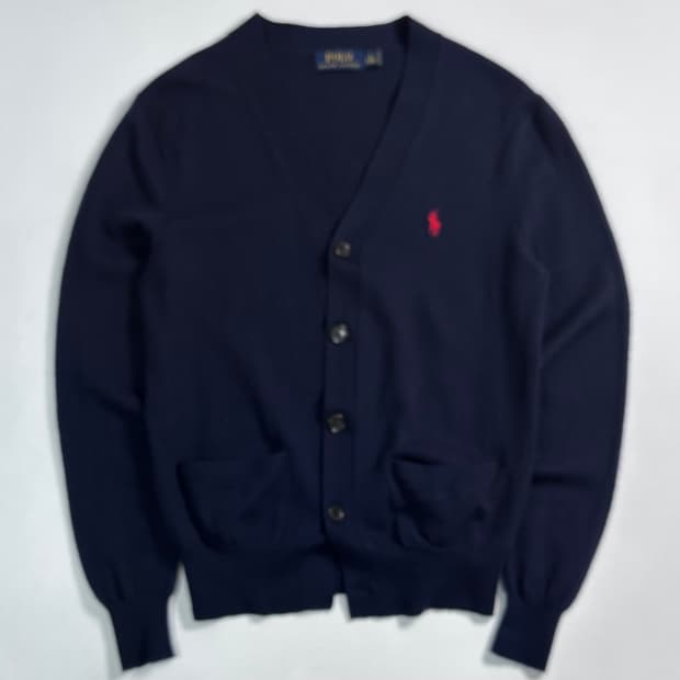 폴로 랄프로렌 네이비 울 가디건