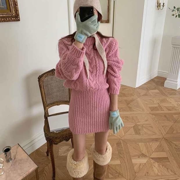 새상품) 제이키치 알파카 니트원피스