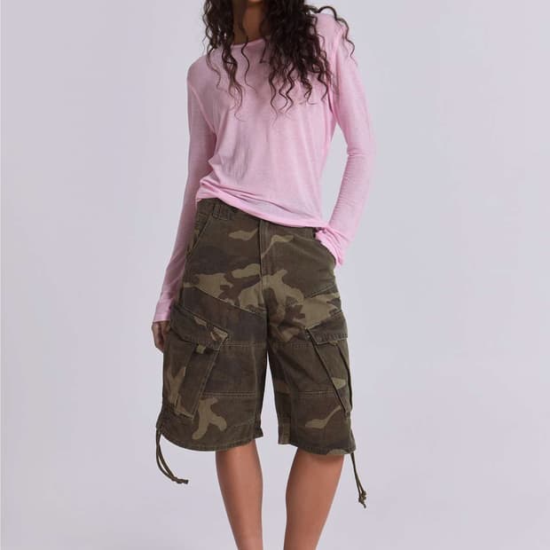 Jaded London Cadet Camo Shorts