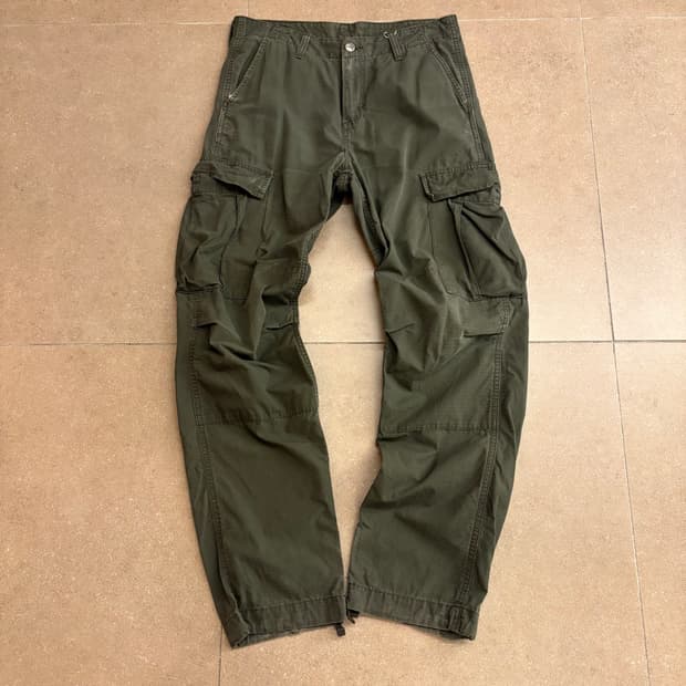 빈티지 칼하트 올리브 카고 팬츠