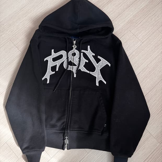 punkandyo zip hoodie 후드집업 블랙