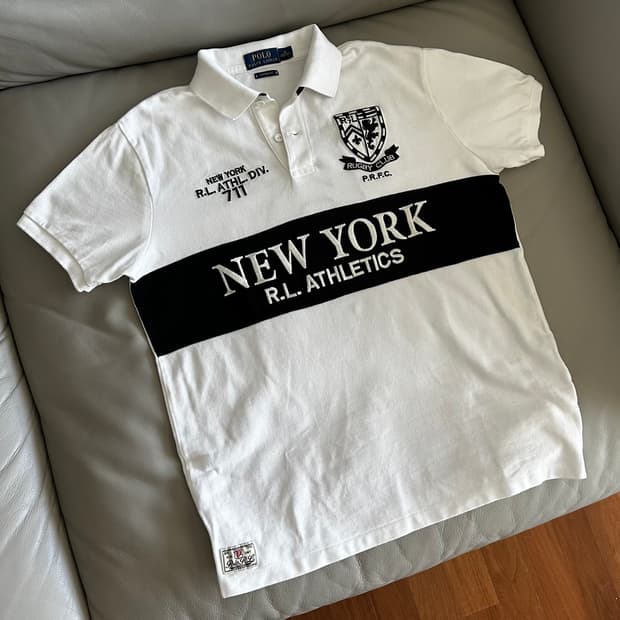 폴로 랄프로렌 뉴욕 럭비클럽 커스텀핏 피케티 M