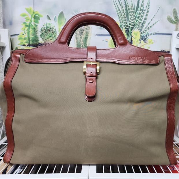 몽삭 빈티지 남성 보스턴백 캔버스 출장 여행가방 토트백 OC97