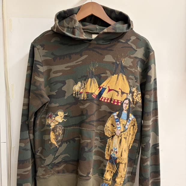 N70. 데님앤서플라이 카모 후드티