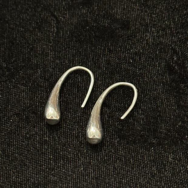 water drop 925silver earring