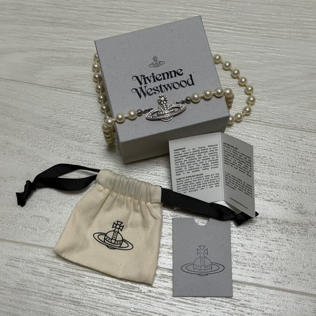 비비안 진주 초커 목걸이