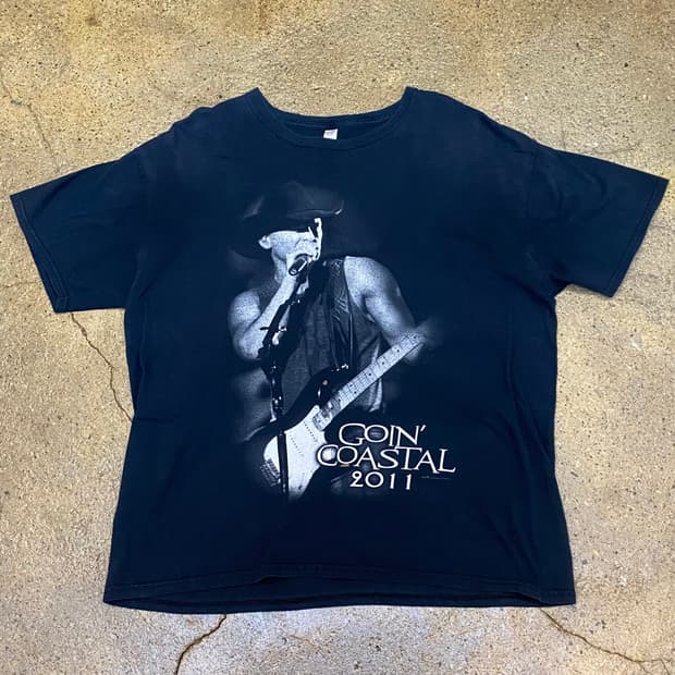 미국 빈티지 케니 체스니 투어티 반팔티 락티셔츠