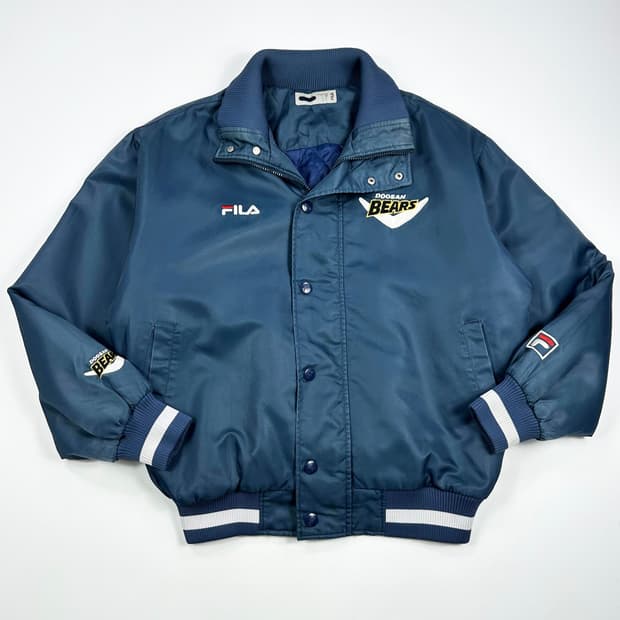 휠라 올드 두산 베어스 동계 유니폼 점퍼 L