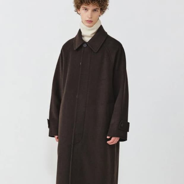 이지오 핸드메이드 캐시미어 블렌드 발마칸 코트