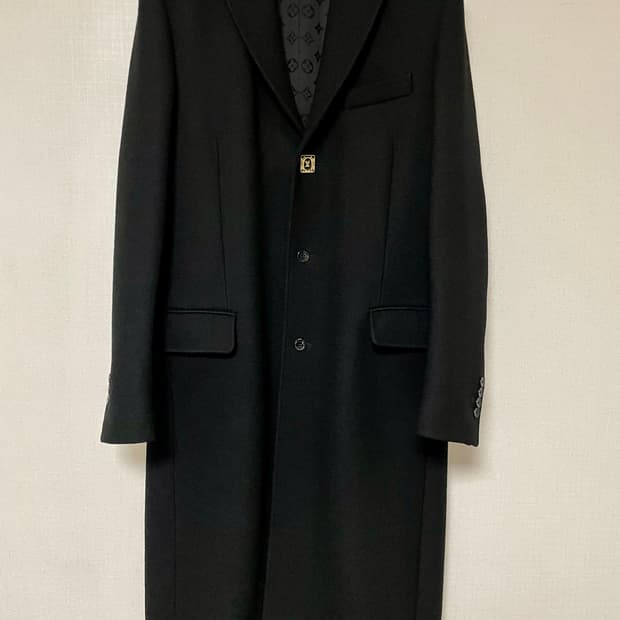 루이비통 슬림 테일러드 블랙 코트 50 매장판 정품