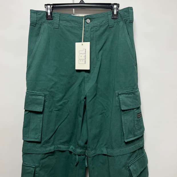 [S,L]이알엘 ERL 25fw ZIP-OFF 카고 팬츠/그린