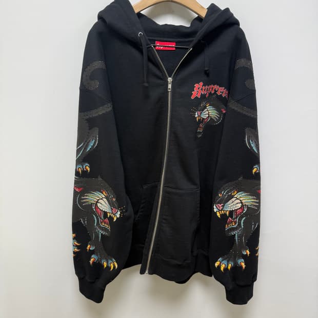 정품 슈프림 팬서 집업