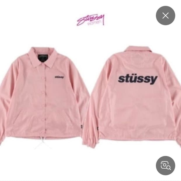 스투시 핑크 코치 자켓 바람막이 s