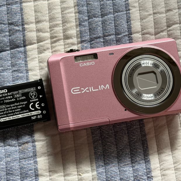 카시오 엑슬림 ZS5 핑크 디카 빈티지 카메라