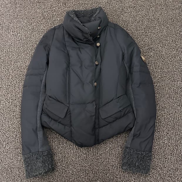 SYSTEM 시스템 여성 덕다운 패딩 블랙